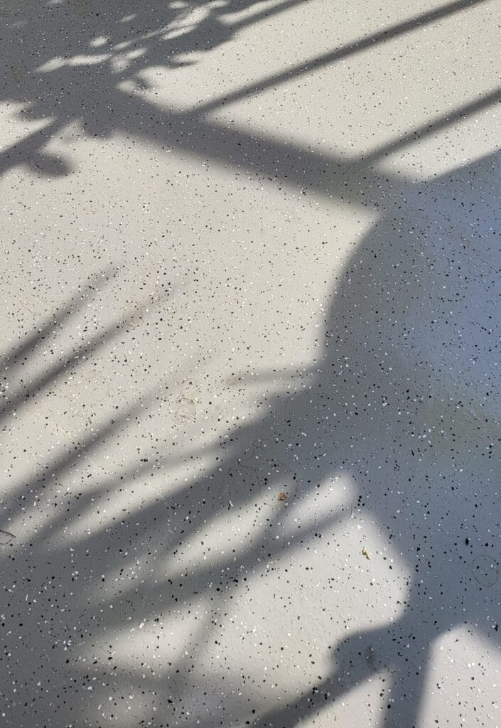Waterdicht terras met fijne spikkel