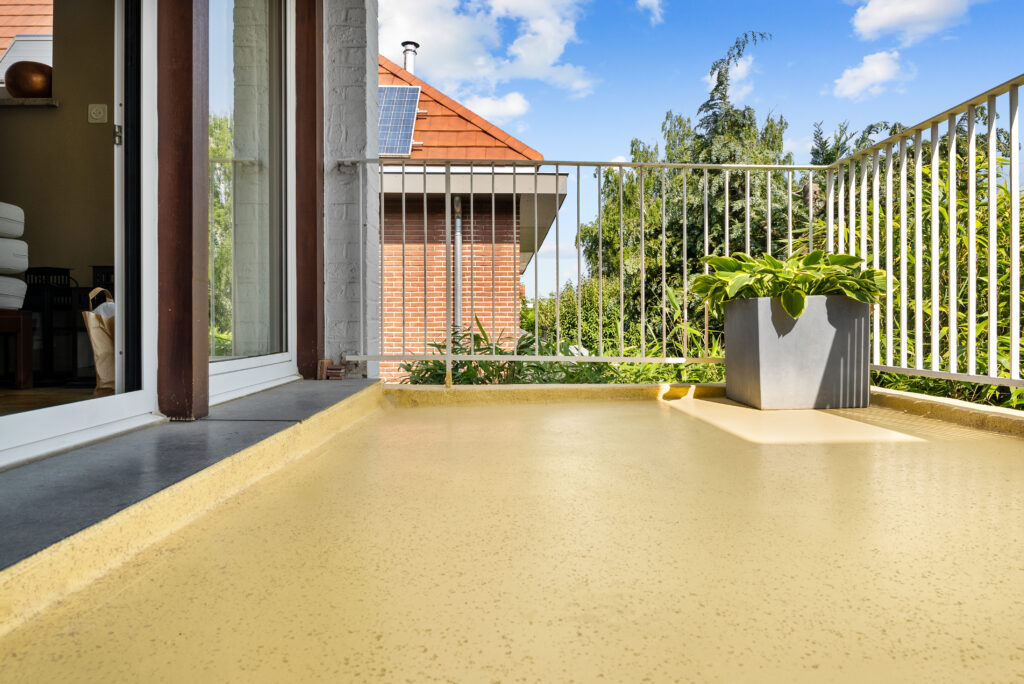Gietvloer terras buiten