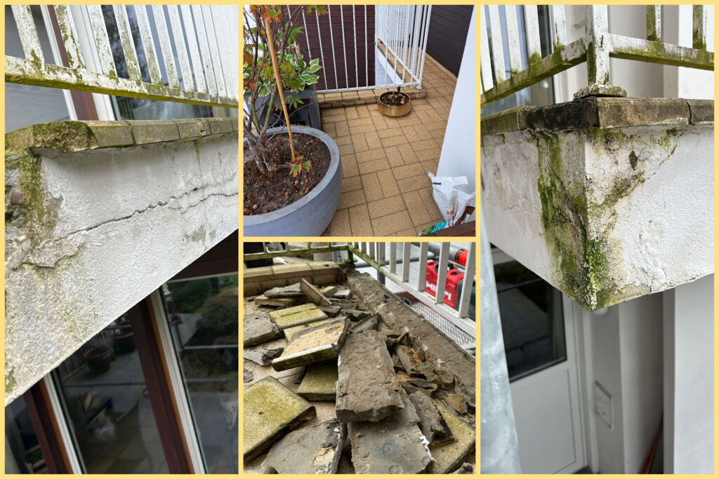 Terras dringend aan renovatie toe